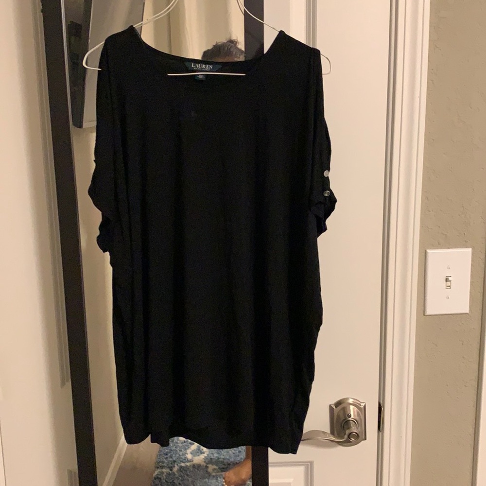 Ralph Lauren cold shoulder top